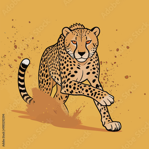 Illustration of a Smiling Young Man with Dreadlocks