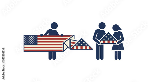 Folding and Presenting an American Flag Ceremony