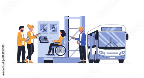 Accessible Public Transportation with Wheelchair User and Bus
