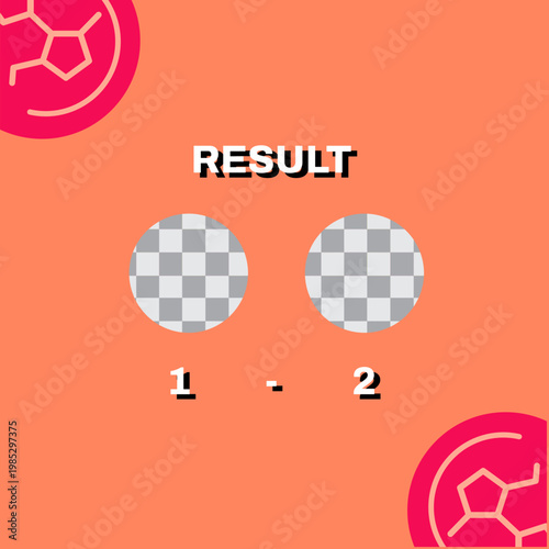 Football Cup Match Result Social Media Post Template
