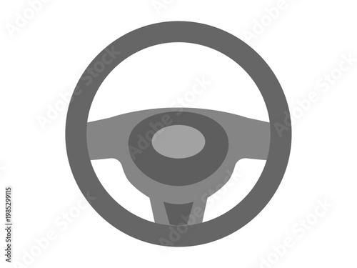 自動車のハンドルのイラスト｜Car Steering Wheel Illustration