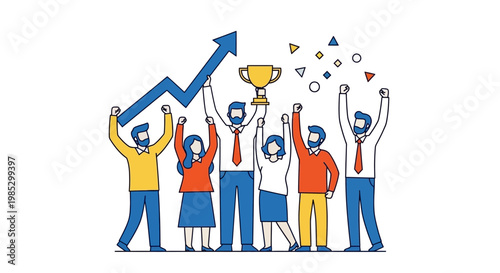 People Celebrating Business Success Together.