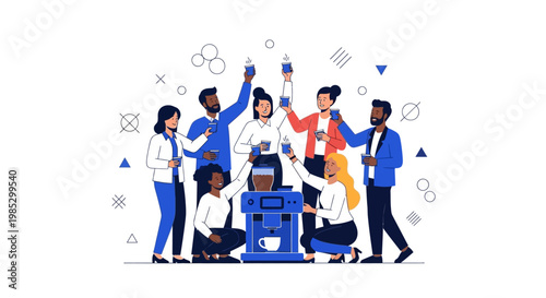 Diverse Team Celebrating Success.