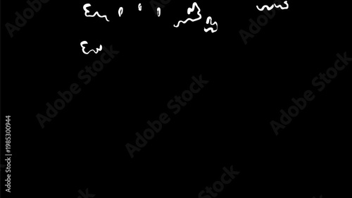 2d Animation motion graphics drawing of a projectile hitting a liquid wall exit on white, black and green screen in 4K ultra-high-definition.