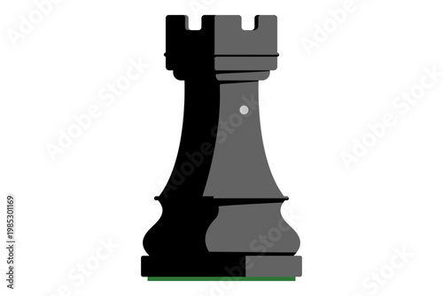 ルーク　チェス　駒　黒