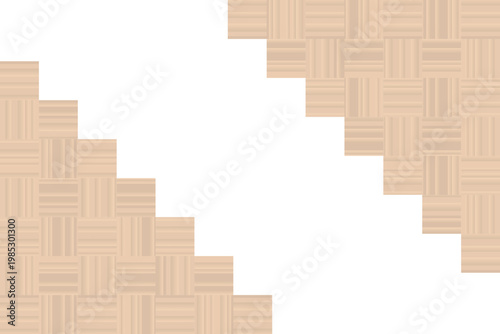 市松模様　木目　寄木細工　角　フレーム　2