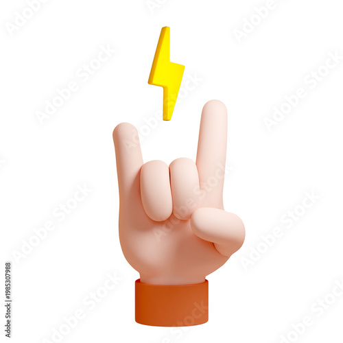 Sign of The Horns Gesture