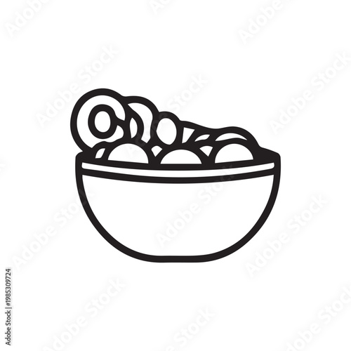 Refreshing bubble bath bowl outline for relaxation and sparkling clean joy