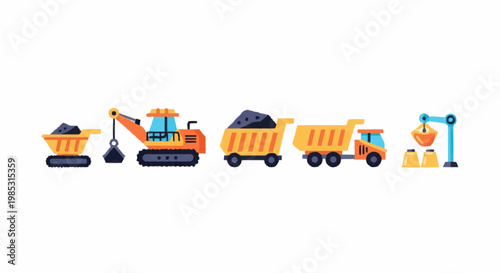 Construction Vehicles and Mining Equipment Collection.