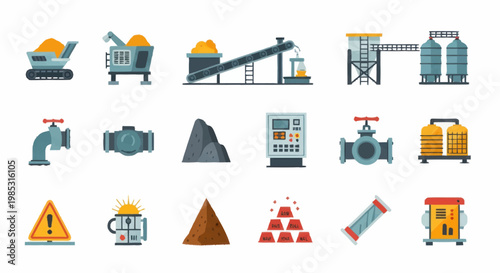 Industrial equipment and materials for mining and processing.