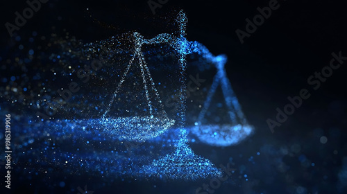 An artistic representation of justice scale