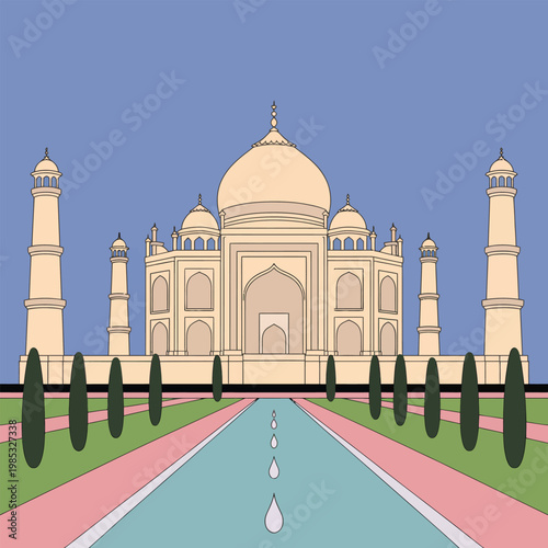 taj mahal agra india