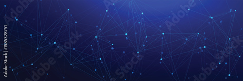 Big Data Stream Abstract Wave with Flowing Particles, Digital Data Visualization Cyber Technology Background