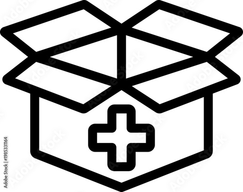 Aid Package Line Icon