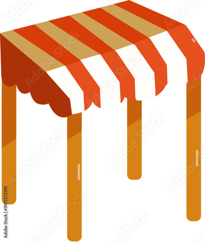 Striped Market Stall