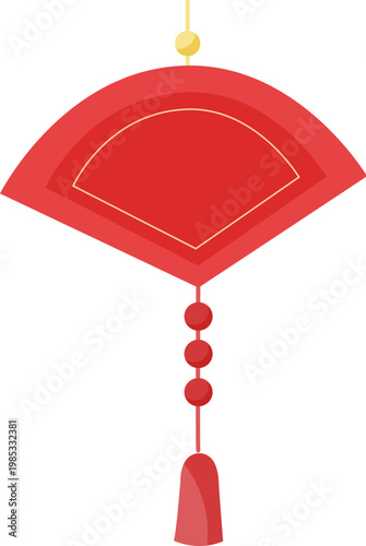 Red Sector Hanging Ornament