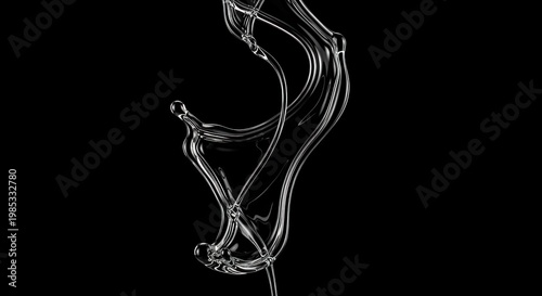 smoke on black background