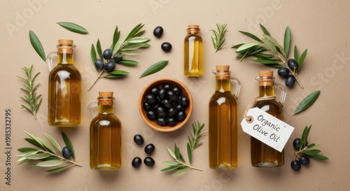 herbs and olive oil