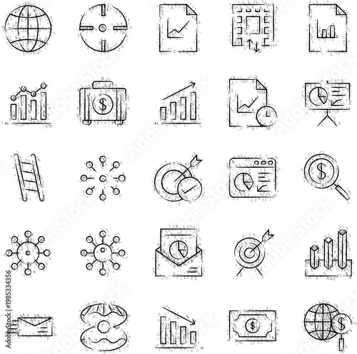 business icons set. icon vector or illustrator design