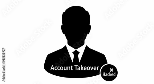 Hacked account takeover security threat.
