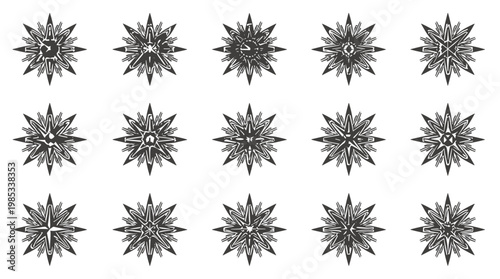 A striking abstract star design, perfect for backgrounds, branding, or creative projects. Its minimalist aesthetic evokes a sense of modern sophistica