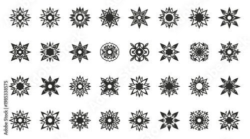 A striking black and white geometric design provides a modern and abstract element. Ideal for backgrounds, branding, or enhancing a minimalist aesthet