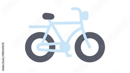 A simple and elegant illustration of a classic bicycle. Vector
