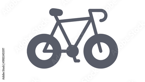 A sleek road bicycle design with minimalist and modern aesthetic lines Vector
