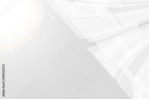 Modern abstract white graphic lines with soft glowing light background