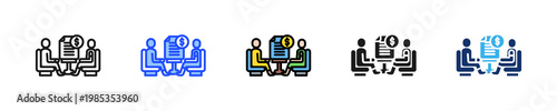 Offer Negotiation Icon Collection With Multiple Styles