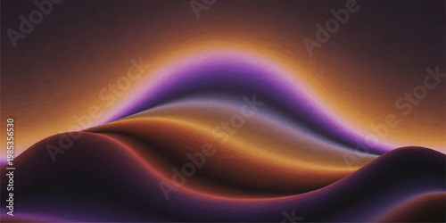 Abstract background with glowing lights featuring a smooth flowing wave of blue and purple silk texture in a digital motion design art wallpaper