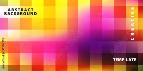 Vibrant geometric square pattern creating a smooth gradient of warm and cool colors