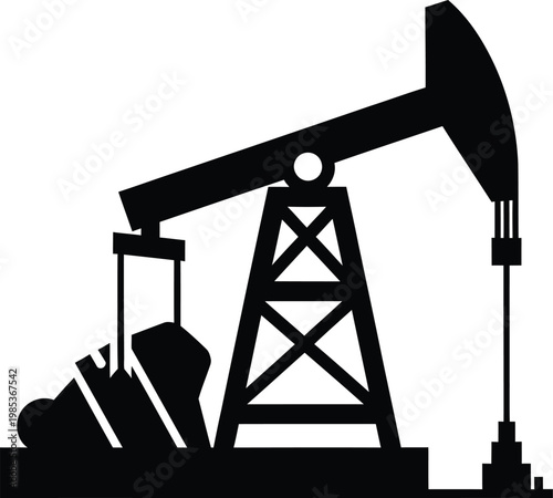Oil pump jack extraction machine icon
