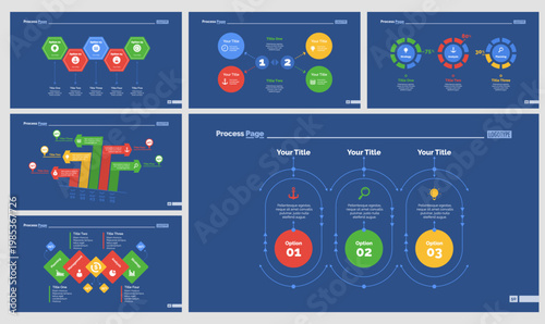Six Strategy Diagrams Slide Templates Set