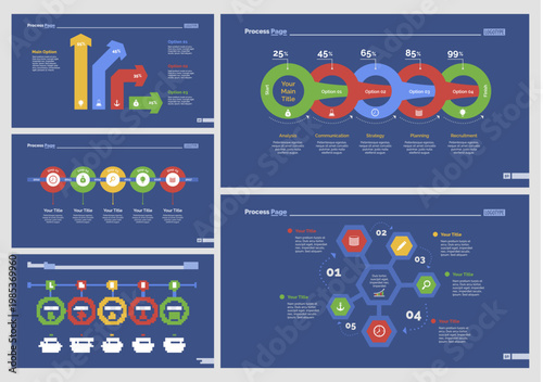 Five Finance Slide Templates Set