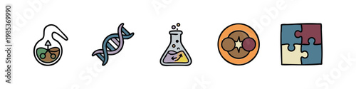 Science and Genetics Icons