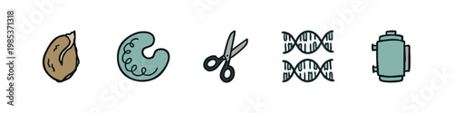 Biology and Genetics Icons