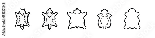 Animal Hide Silhouettes Icons