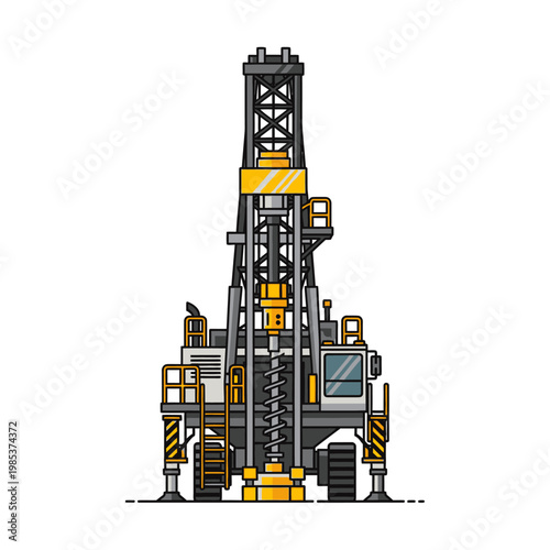 Oil Rig Drilling Machine, Industrial Construction Equipment, Heavy Machinery