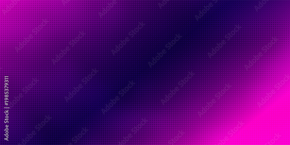 Fototapeta premium Gradient halftone pattern diagonal vector illustration. Pink dots, blue halftone texture. Pop Art blue pink halftone, comics Background.