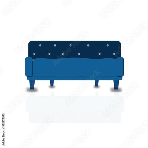 bench on a white background