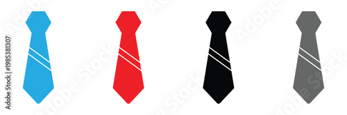 Tie Icon Vector Illustration. Tie Symbol Logo Template. Vector Illustration . EPS 10 .