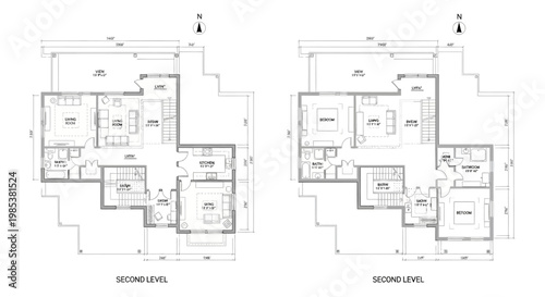 Architectural vector illustration of a modern multi-story residential building, showcasing sleek contemporary design concepts for urban housing and future property development projects