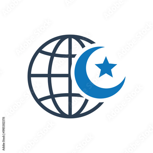 Global Islamic Ummah Identity Icon