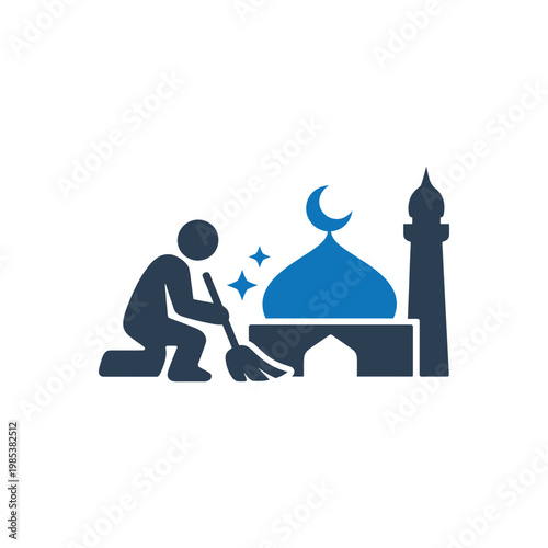 Service and Mosque Maintenance Icon