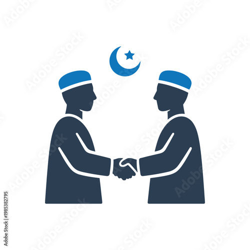 Brotherhood Greeting and Peace Icon