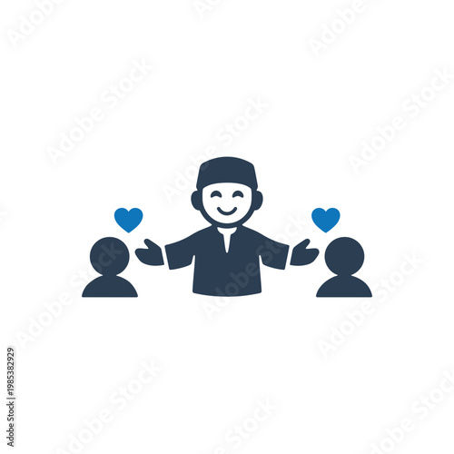 Brotherhood And Community Love Icon