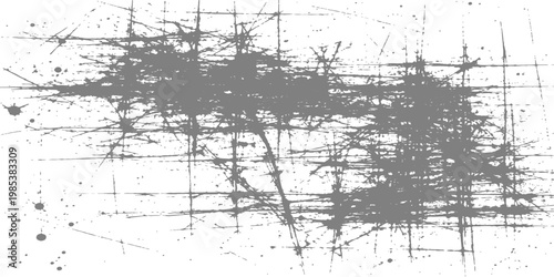 Abstract artistic representation of a dense city, with a network of interconnected lines and structures.