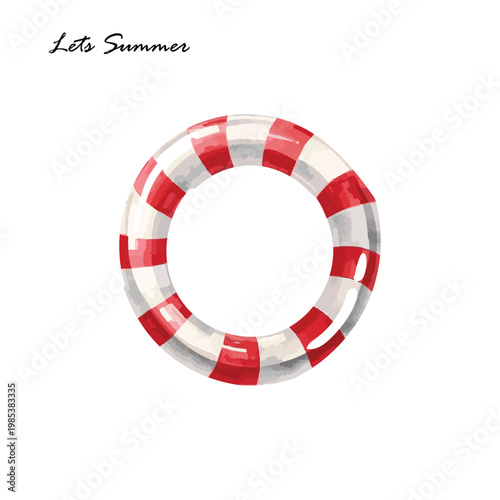 A colorful circular heart design made of red and yellow rubber bands and red and white plastic caps on a white background