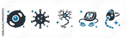 A set of 5 mix icons as hospital building, clinic, first aid kit